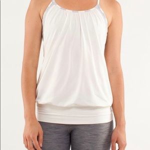 Lululemon No Limits Tank — Light Grey/Oyster